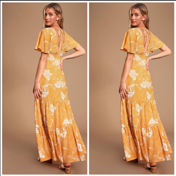 LAST CHANCE 🌹 Lulu’s Savana Golden Hour maxi dress - Picture 2 of 6